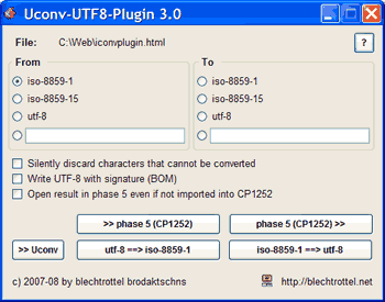 Our Uconv/Iconv-UTF8 plugin.