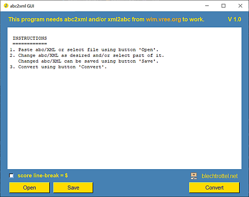 abc2XML GUI